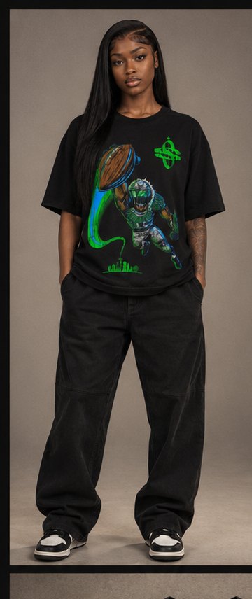 Seattle SuperSeahawk Tee — front