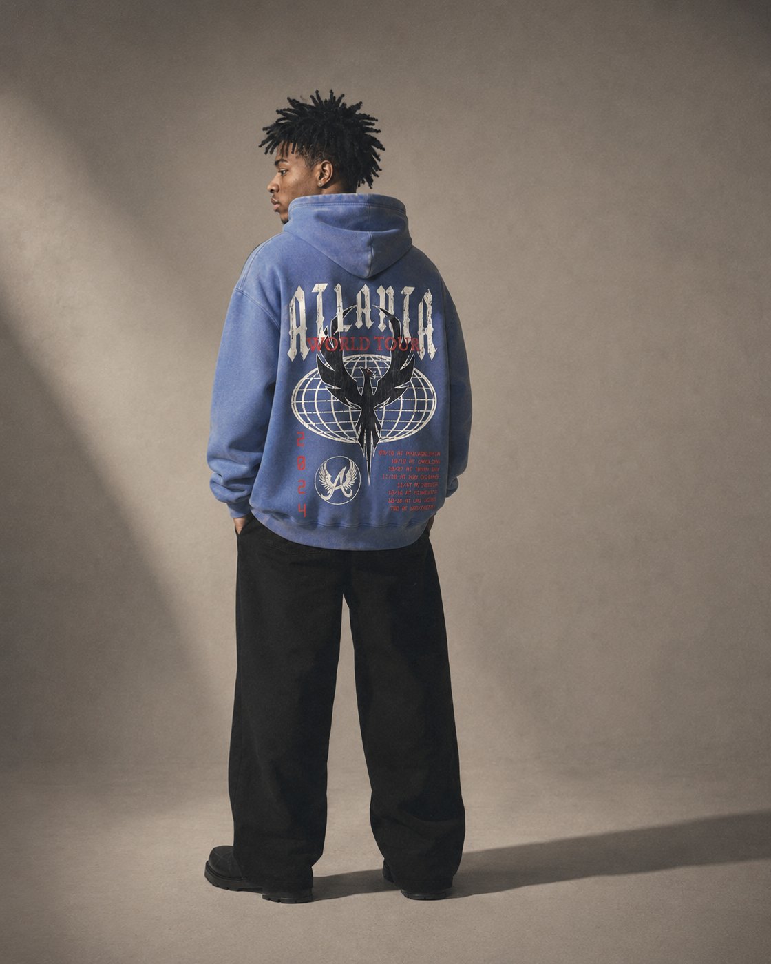Jaylen Cross — Atlanta World Tour hoodie, back graphic