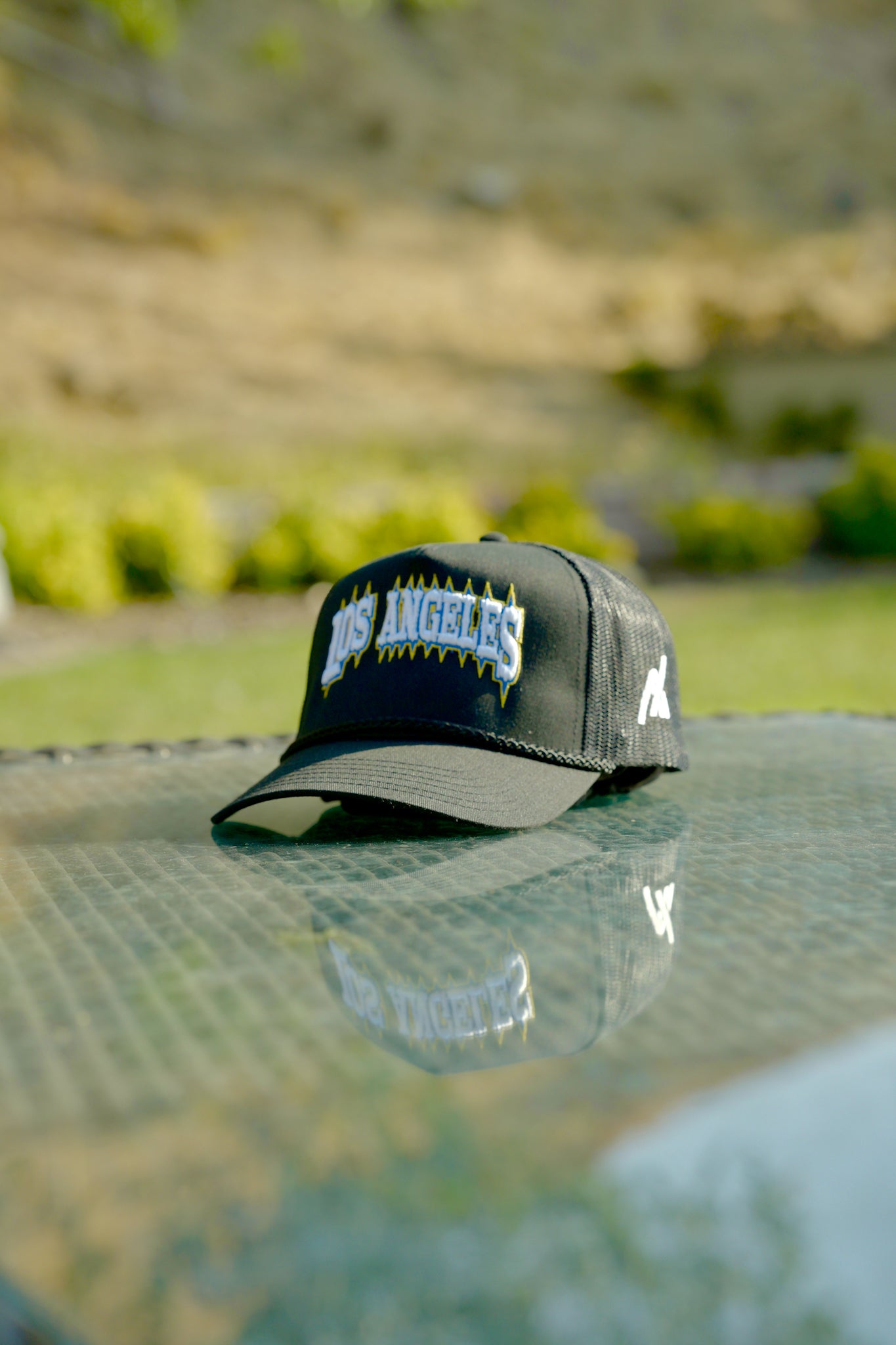 Los Angeles Embroidered Canvas Trucker