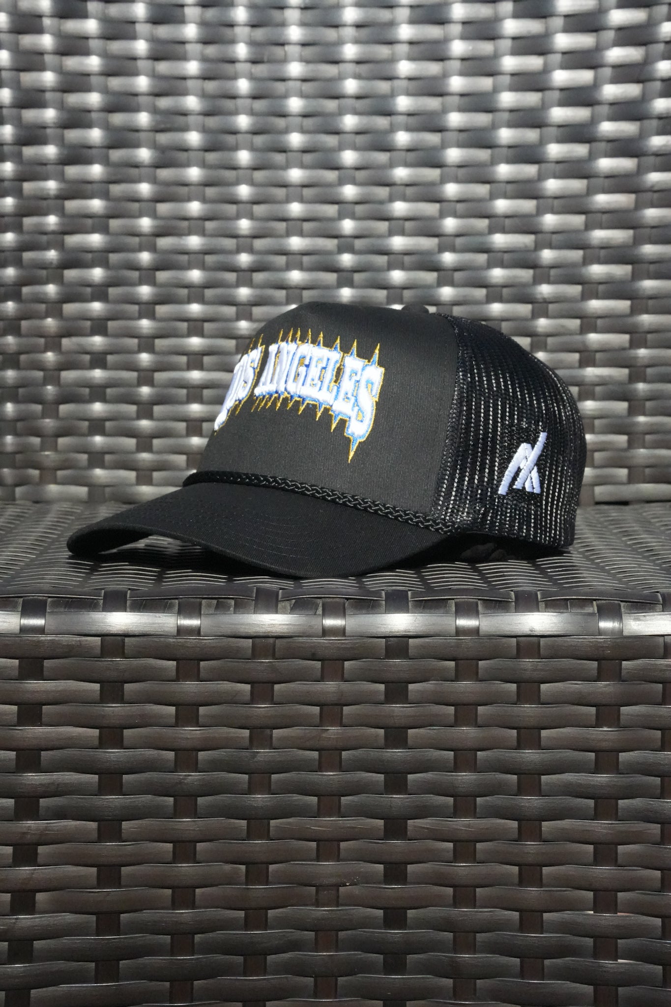 Los Angeles Embroidered Canvas Trucker