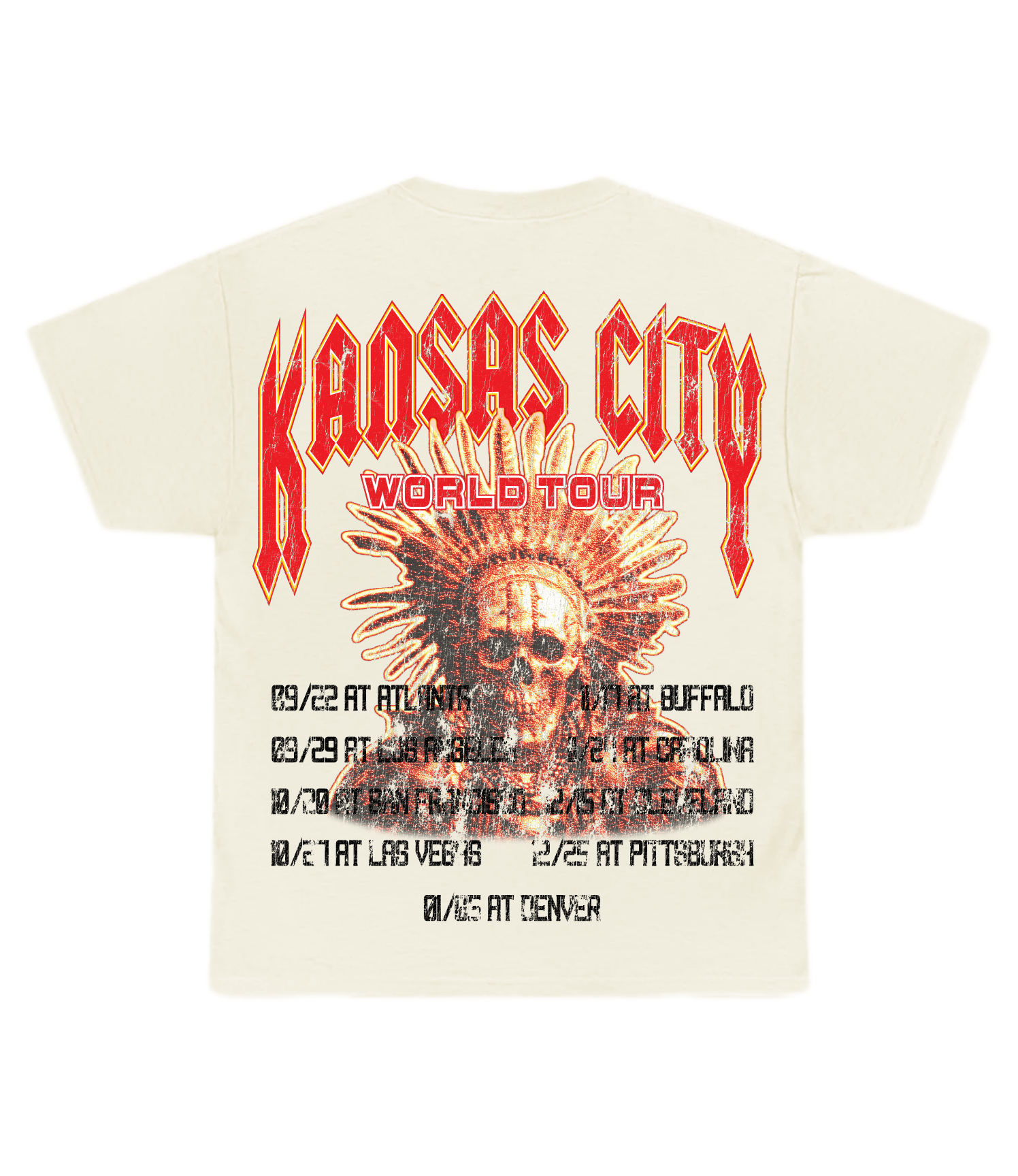 KC World Tour Cream Tee