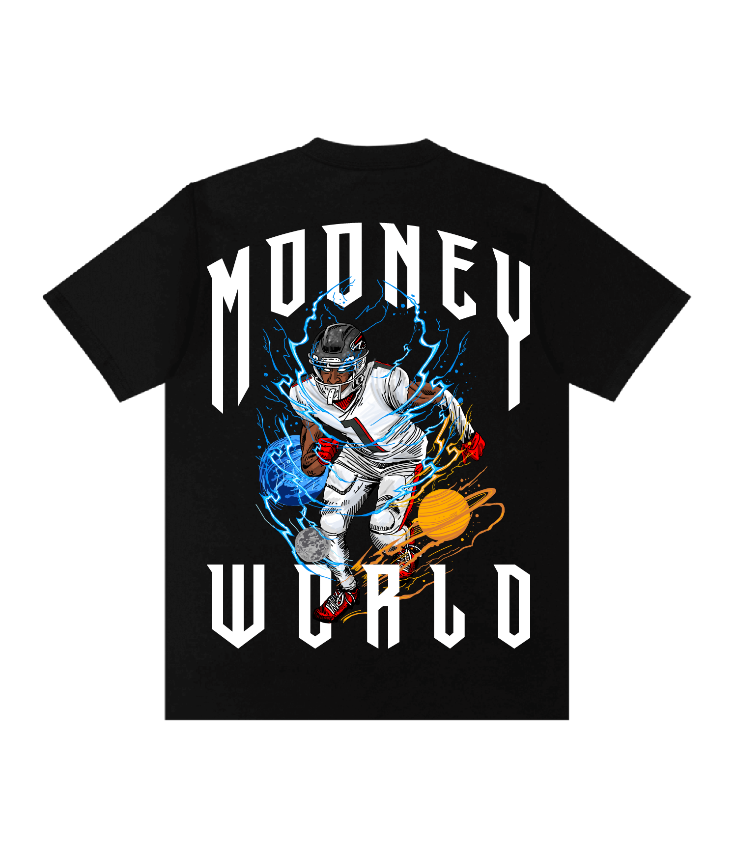 MooneyWorld: Moons and Galaxies Black Tee