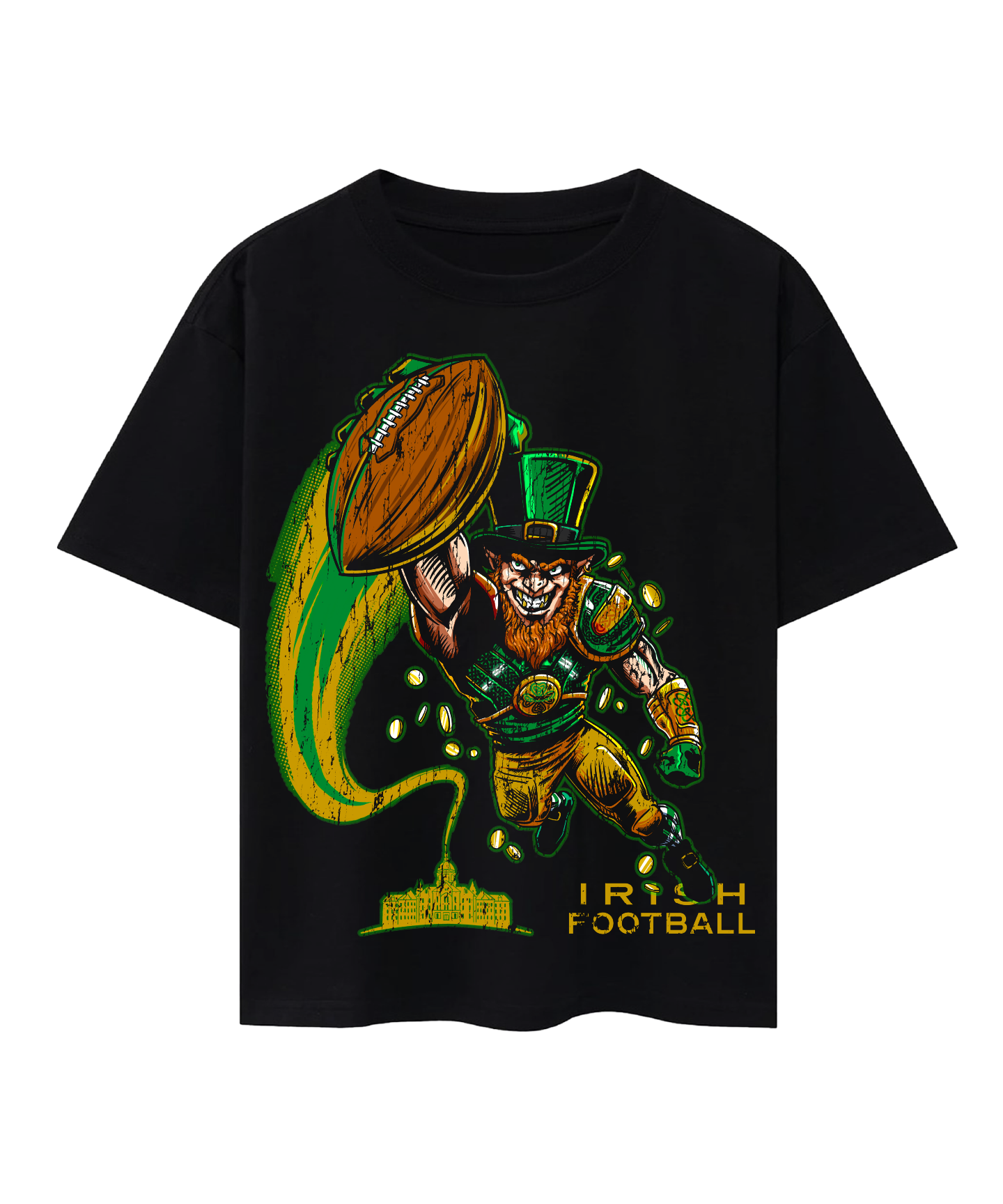 Irish Superman Black Tee