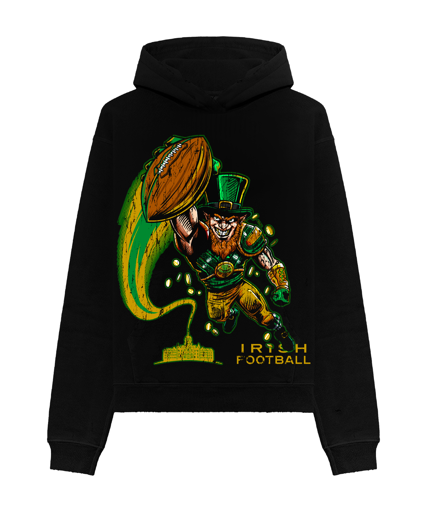 Irish Superman Black Hoodie