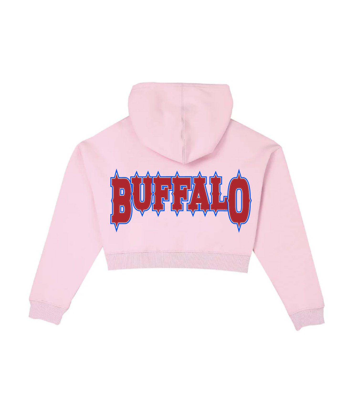 Mafiette Pink Cropped Hoodie