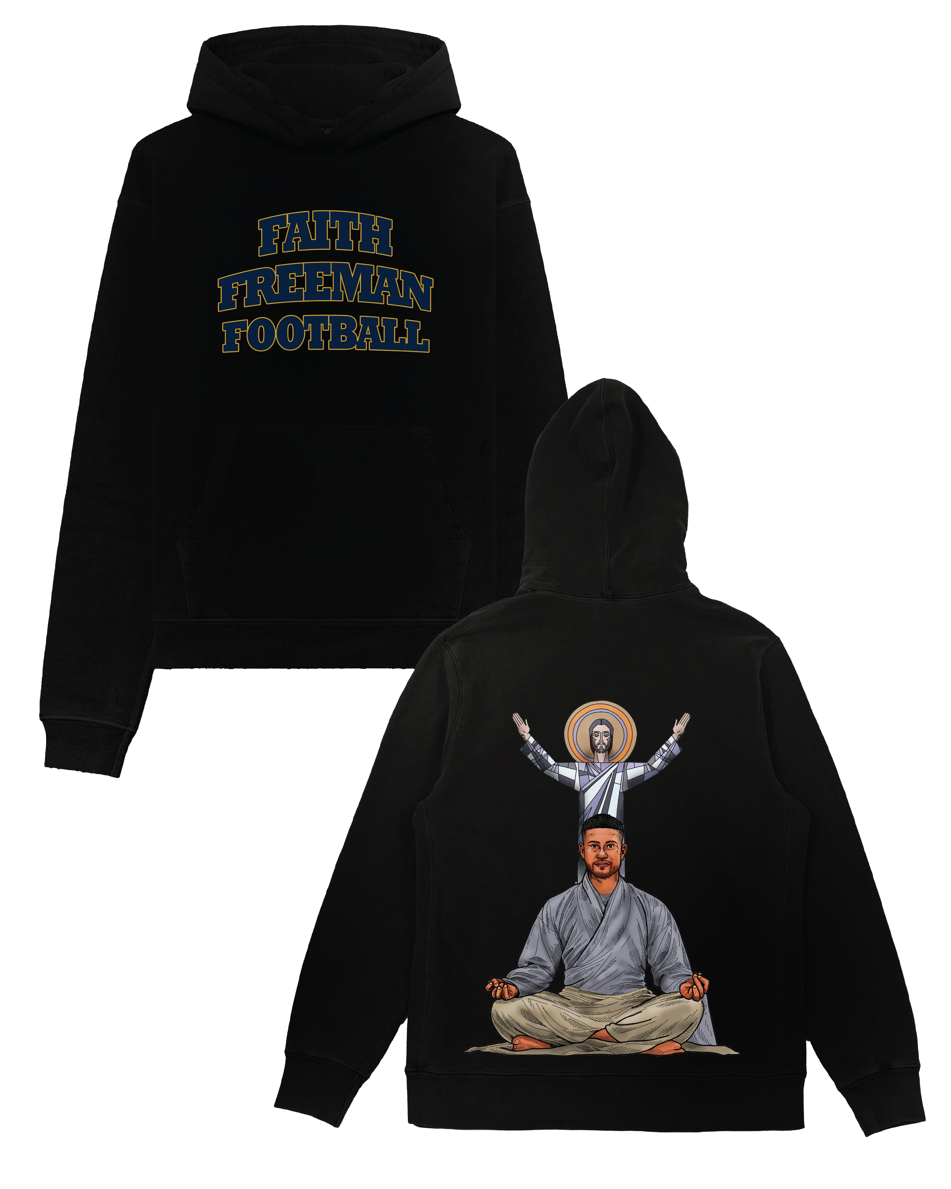 Faith. Freeman. Football. Hoodie