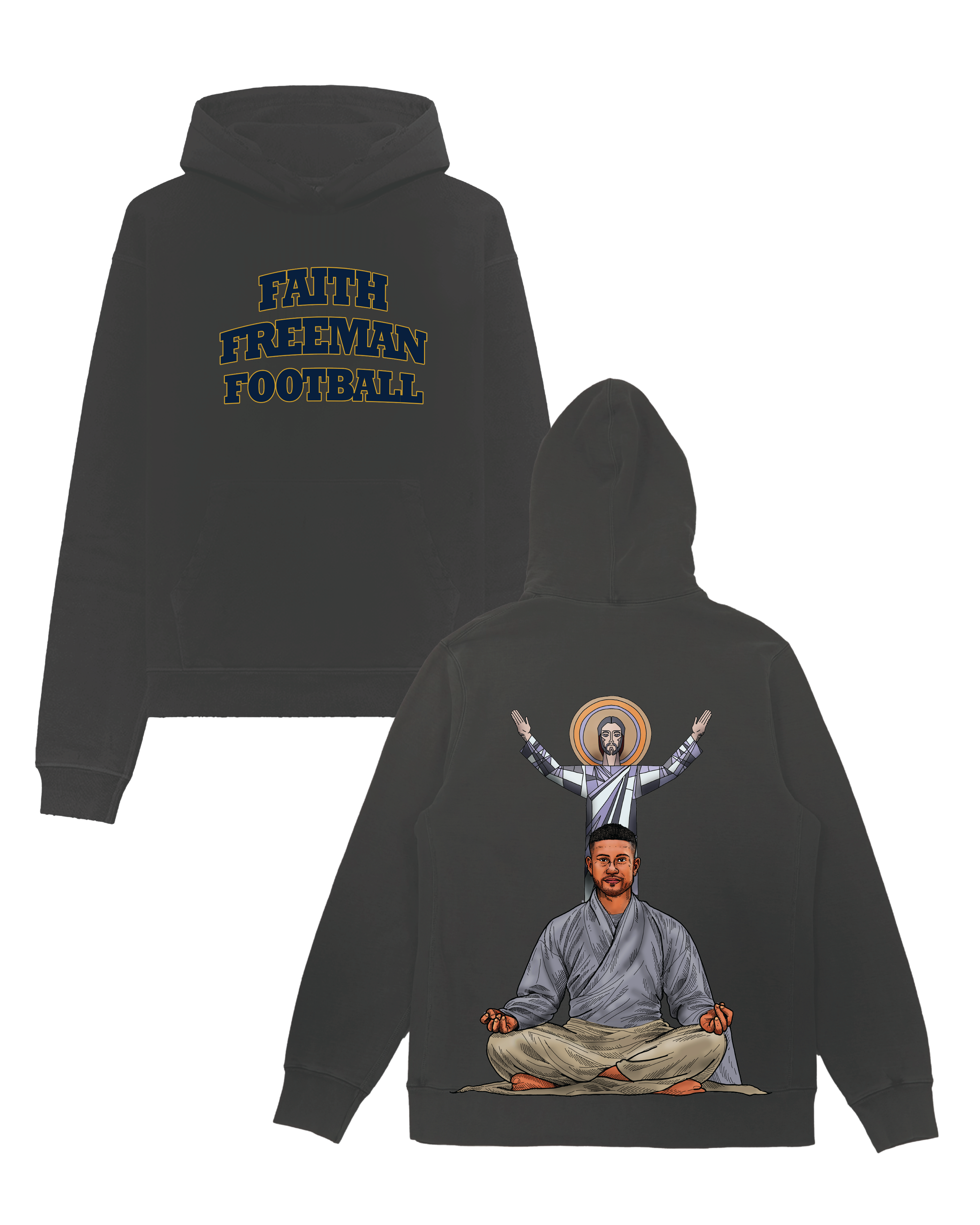 Faith. Freeman. Football. Hoodie