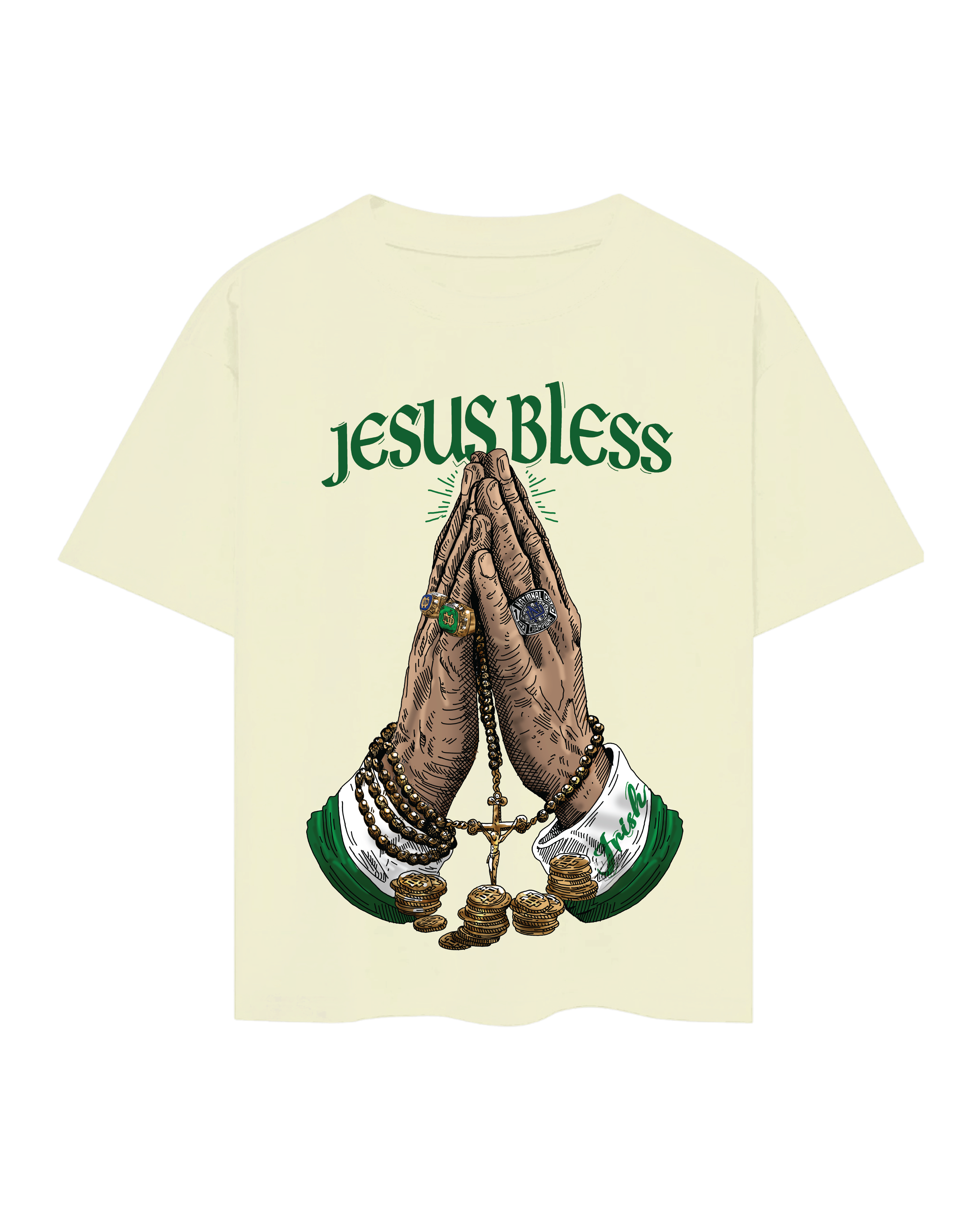 "Jesus Bless" + Prayer Hands